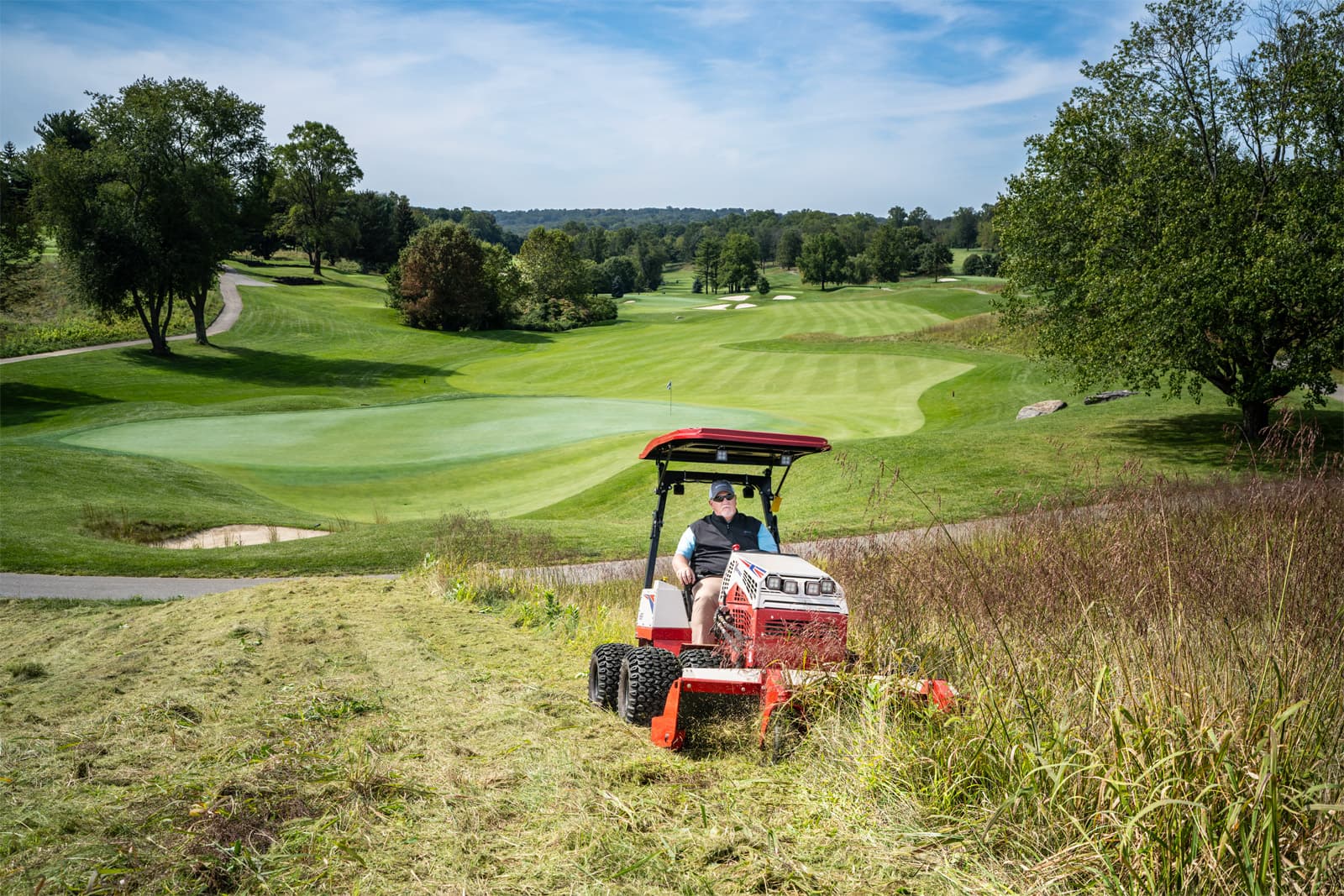 Ventrac Tough Cut Mower in action